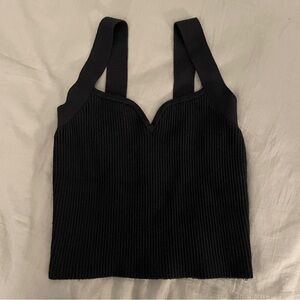 Abercrombie & Fitch Black Sweetheart Ottoman Tank (Size XS)